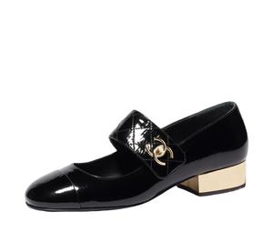 Buy Chanel Block Heel Mary Jane Shoes Women's Black at Sasom – Authentic and Ready to Ship
